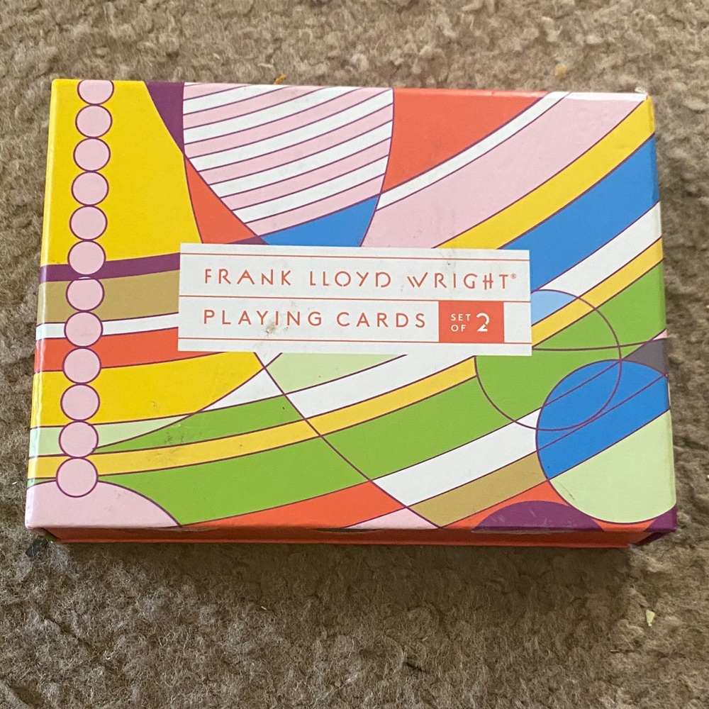 Frank Lloyd Wright Vibrant Playing Cards Set